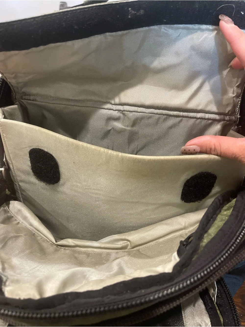 Patagonia Olive Green Ripstop Backpack with Black Accents